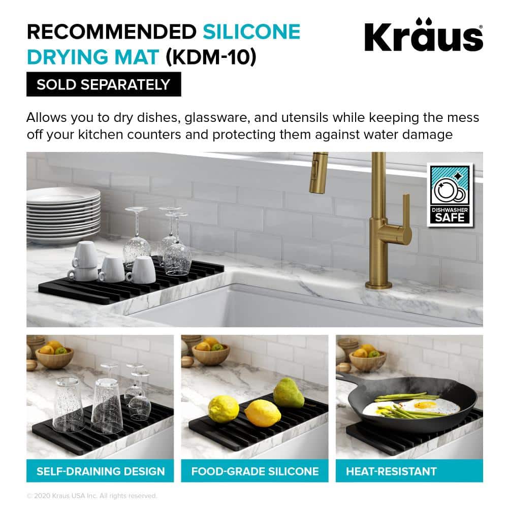 White 31 1/2-inch Undermount Stainless Steel Single Bowl Kitchen Sink