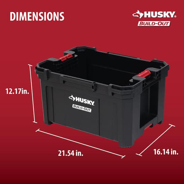 Husky - Build-Out 22 in. Modular Tool Storage Large Tool Crate