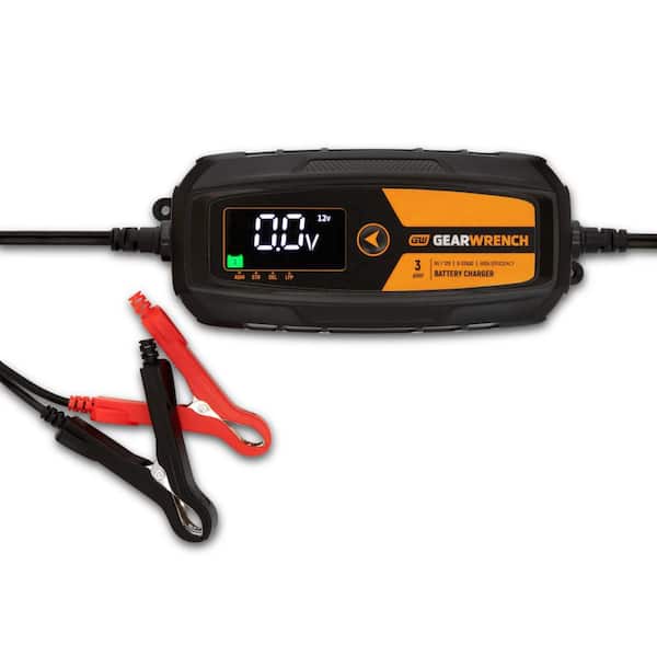 3A 6-Volt/12-Volt Battery Charger and Maintainer