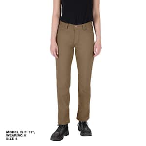 Milwaukee Women's Size 8 Khaki Cotton/Polyester Work Pants with 7