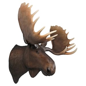 40.5 in H. North American Majestic Moose Trophy Head Wall Sculpture