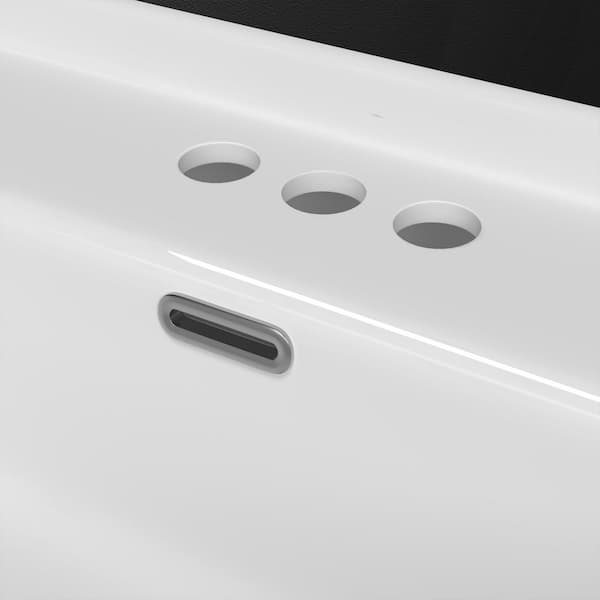 Zeafive 49 in. W x 22 in. D Solid Surface Rectangular White Single