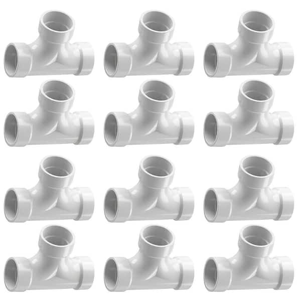 Pvc Pack PLUMBFLEX 3 in. x 3 in. x 2 in. PVC DWV Wye Reducing Hub, White Rigid ...