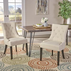 Hayden Beige Upholstered Dining Chairs (Set of 2)