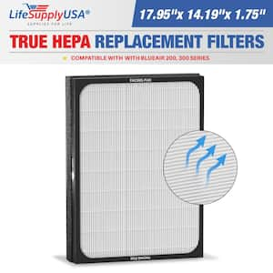 True HEPA Filter Replacement Compatible with Blueair 200, 300-Series Air Purifier