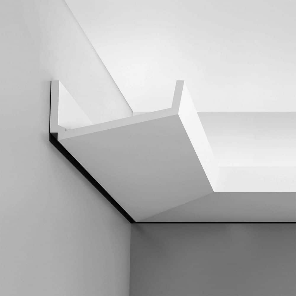 Primed White Polyurethane Crown Moulding Set of 8