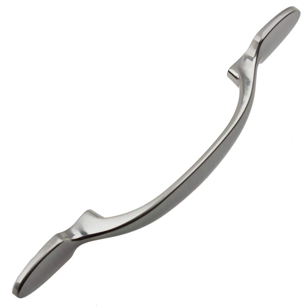 Brushed Nickel 9" Arch Cabinet Pull with Mounting Hardware