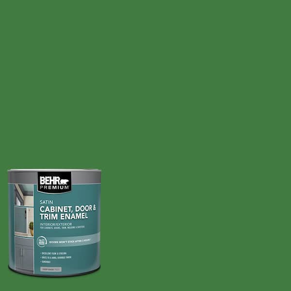 BEHR PREMIUM 1 qt. #M390-7 Hills of Ireland Satin Enamel Interior/Exterior Cabinet, Door & Trim Paint
