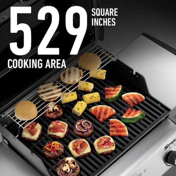 Weber Spirit E-330 3-Burner Propane Grill in Black with Built-In  Thermometer 46810001 - The Home Depot