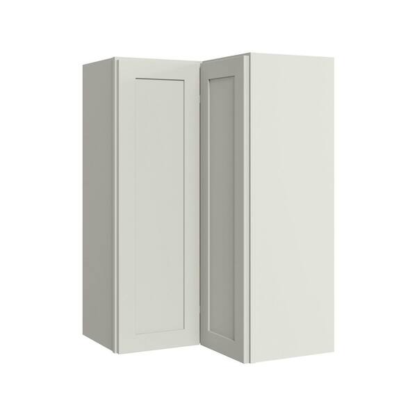 Thornton 24 in. W x 12 in. D x 36 in. H Assembled Plywood Right Corner Standard Kitchen Cabinet in Moonshine