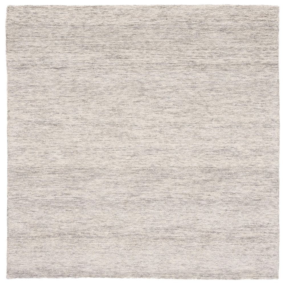 Sage and Ivory Hand-Tufted Wool Square Area Rug, 6' x 6'