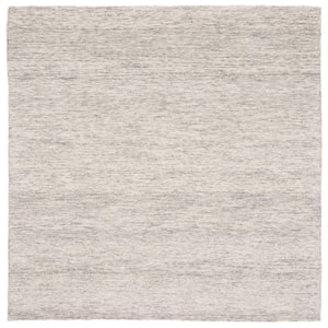 Metro Sage/Ivory 6 ft. x 6 ft. Solid Color Gradient Square Area Rug