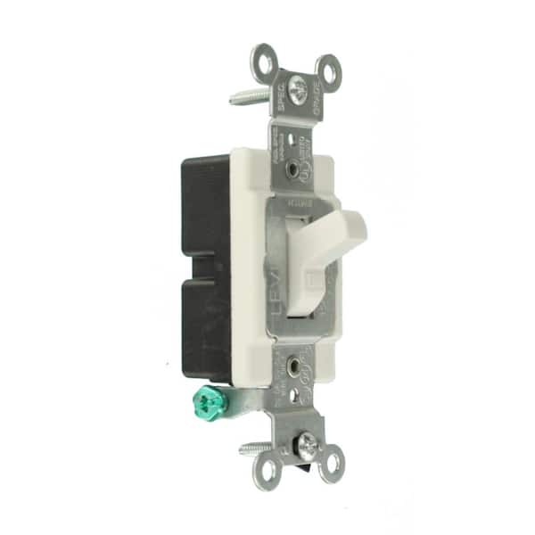 ProGrade 15 Amp Lighted Specialty Switch, White 5501-LHW