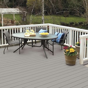 5 gal. #BXC-25 Colonnade Gray Solid Color Waterproofing Exterior Wood Stain and Sealer