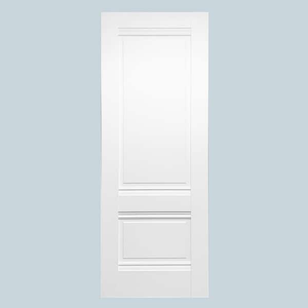 Valusso design doors Destin 36 in. x 80 in. No Bore Solid Core White Prefinished Wood Interior Door Slab