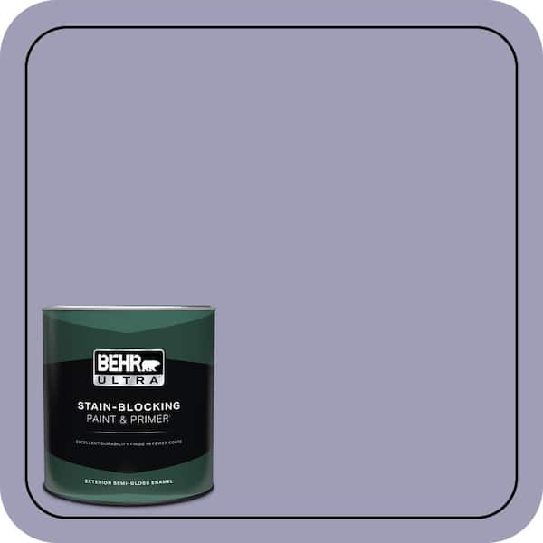 BEHR ULTRA 1 qt. #630F-4 Wild Thistle Semi-Gloss Enamel Exterior Paint & Primer
