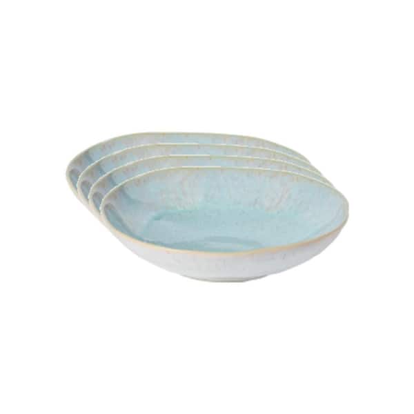 CASAFINA Eivissa 31.5 fl. oz.Sea Blue Stoneware Pasta Bowl (Set of 4)