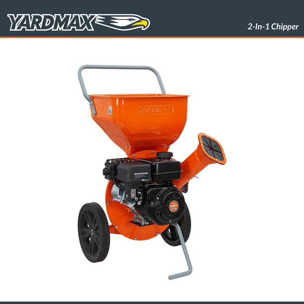 YARDMAX 2-in-1 3 in. Dia 212cc Gas Chipper Shredder YW6065 YARDMAX 2-in-1 3 in. Dia 212cc Gas Chipper Shredder YW6065