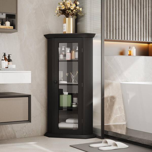 Corner Cabinet With Doors & Adjustable Shelf, Corner Night Stand, Free —  Brother's Outlet