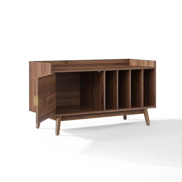 CROSLEY FURNITURE Skylar Walnut Vinyl Storage Record Player