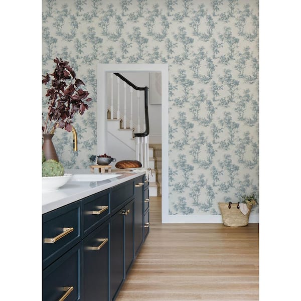 Sainsbury Light Blue Forest Wallpaper