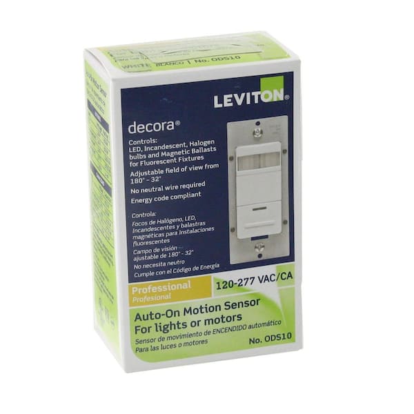 Digital Designs Leviton Designer White PIR Photoelectric Occupancy Sensor Switch 1E83 New No Box 