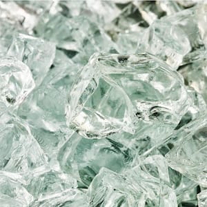 1/2 in. 10 lbs. Arctic Ice Original Fire Glass for Indoor and Outdoor Fire Pits or Fireplaces