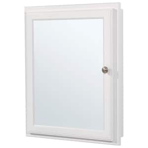 20-3/4 in. W x 25-3/4 in. H x 4-3/4 in. D Framed Recessed or Surface-Mount Bathroom Medicine Cabinet in White