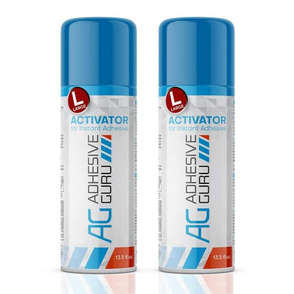 AG240A Activator Spray for CA Glues 13.5 fl oz. Clear Adhesive Accelerator Spray for Super Glues (2 Pack)