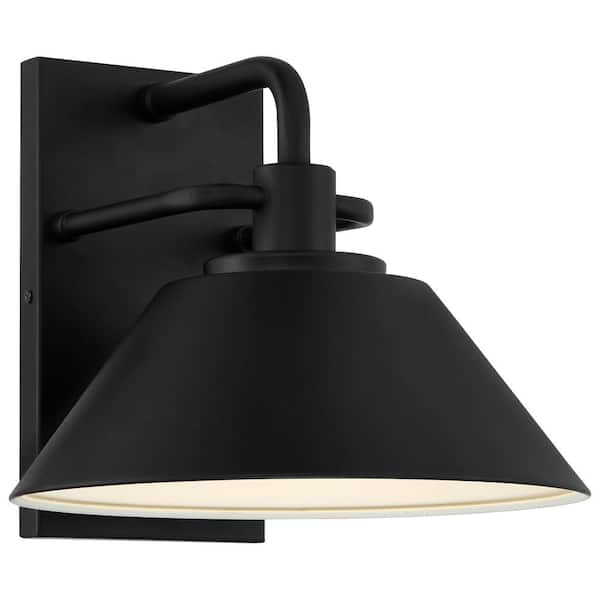Access Lighting Avalon Black Outdoor Hardwired Wall Lantern Sconce with Integrated Bulb Included