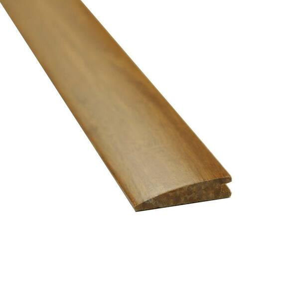 Islander Carbonized 7/16 in. Thick x 2 in. Wide x 72-3/4 in. Length Strand Bamboo Flush Reducer Molding