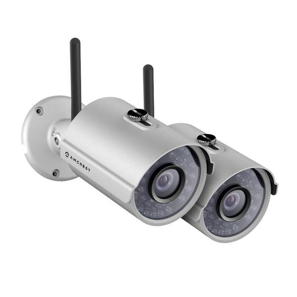 Amcrest HDSeries Outdoor 720p Wi-Fi Wireless IP Security Bullet Camera with IP66 Weatherproof 720p (1280TVL) (2-Pack)