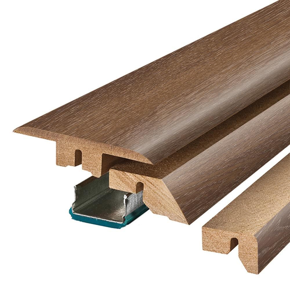 Fieldstone 0.75 in. T x 2.37 in. W x 78.7 in. L Textured Wood Look Laminate Moulding/Trim 4 in 1 Molding price history on PriceWatchPro