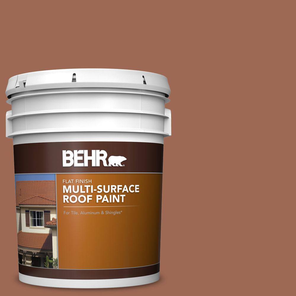 5 gal. #S180-6 Perfect Penny Flat Multi-Surface Exterior Roof Paint