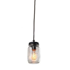 Asaf Farmhouse Industrial Bronze Pendant Lighting 1-Light Lantern Cage Kitchen Island Pendant with Seeded Glass Shade