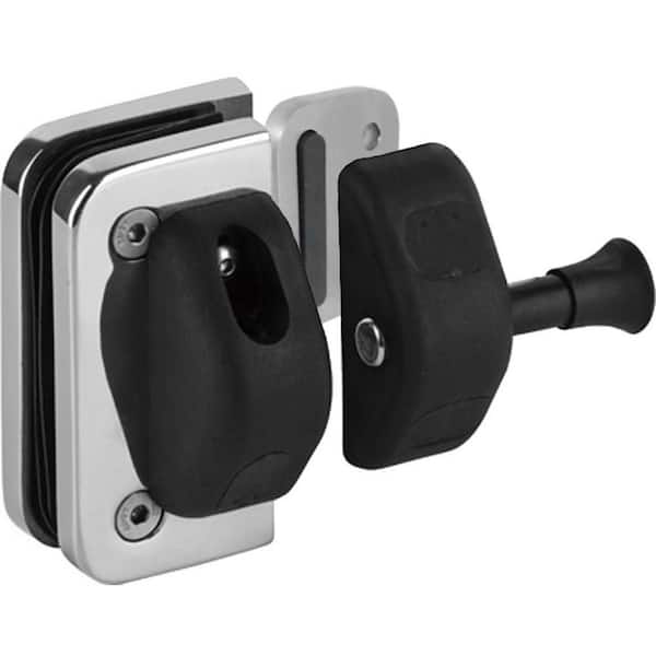 Richelieu Hardware Stainless Steel Glass-to-Wall/Glass-to-Post Magnetic Safety Pool Gate Latch