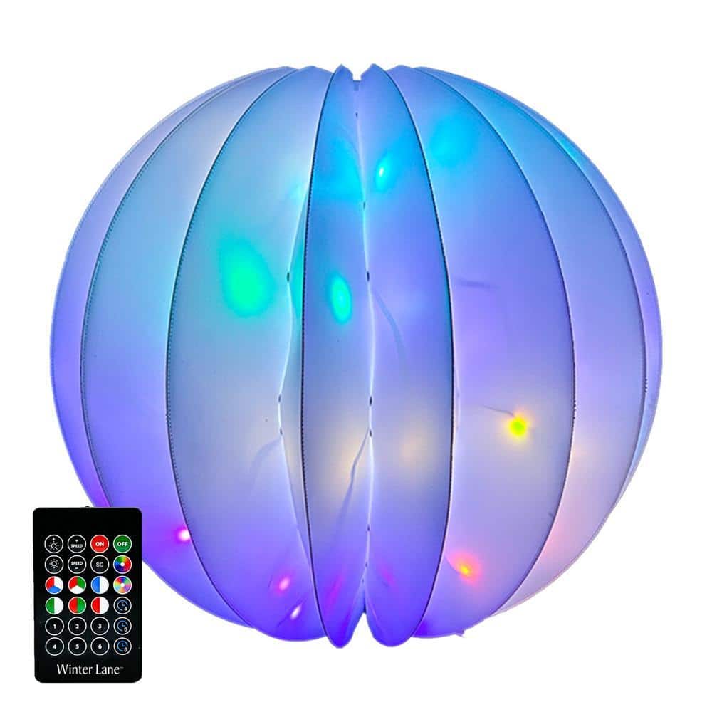 Pacific Accents 18 Inch Indoor & Outdoor Foldable Lighted Orb HOL
