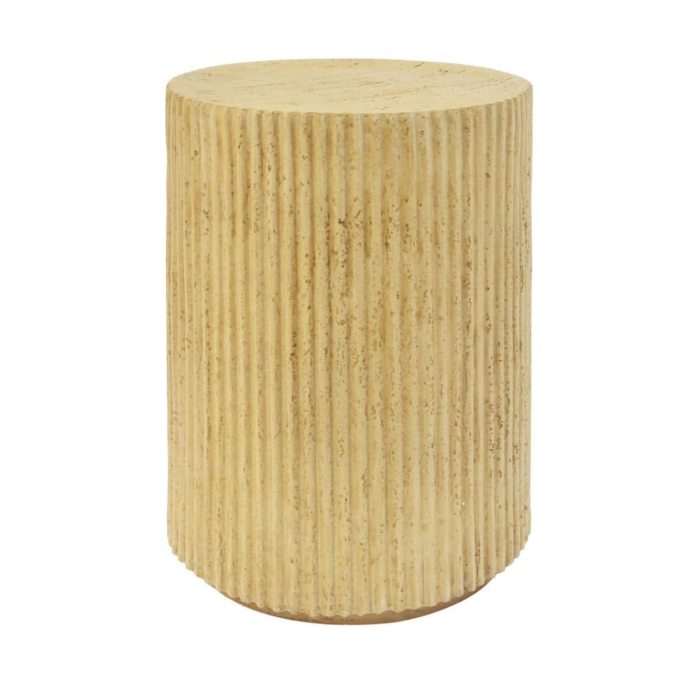 Avex Antique Brown Round Magnesium Oxide Wood-like Texture Outdoor Cylindrical Side Table price history on PriceWatchPro