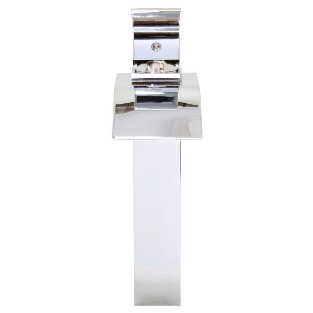 Polished Chrome Single-Handle Waterfall Vessel Sink Faucet