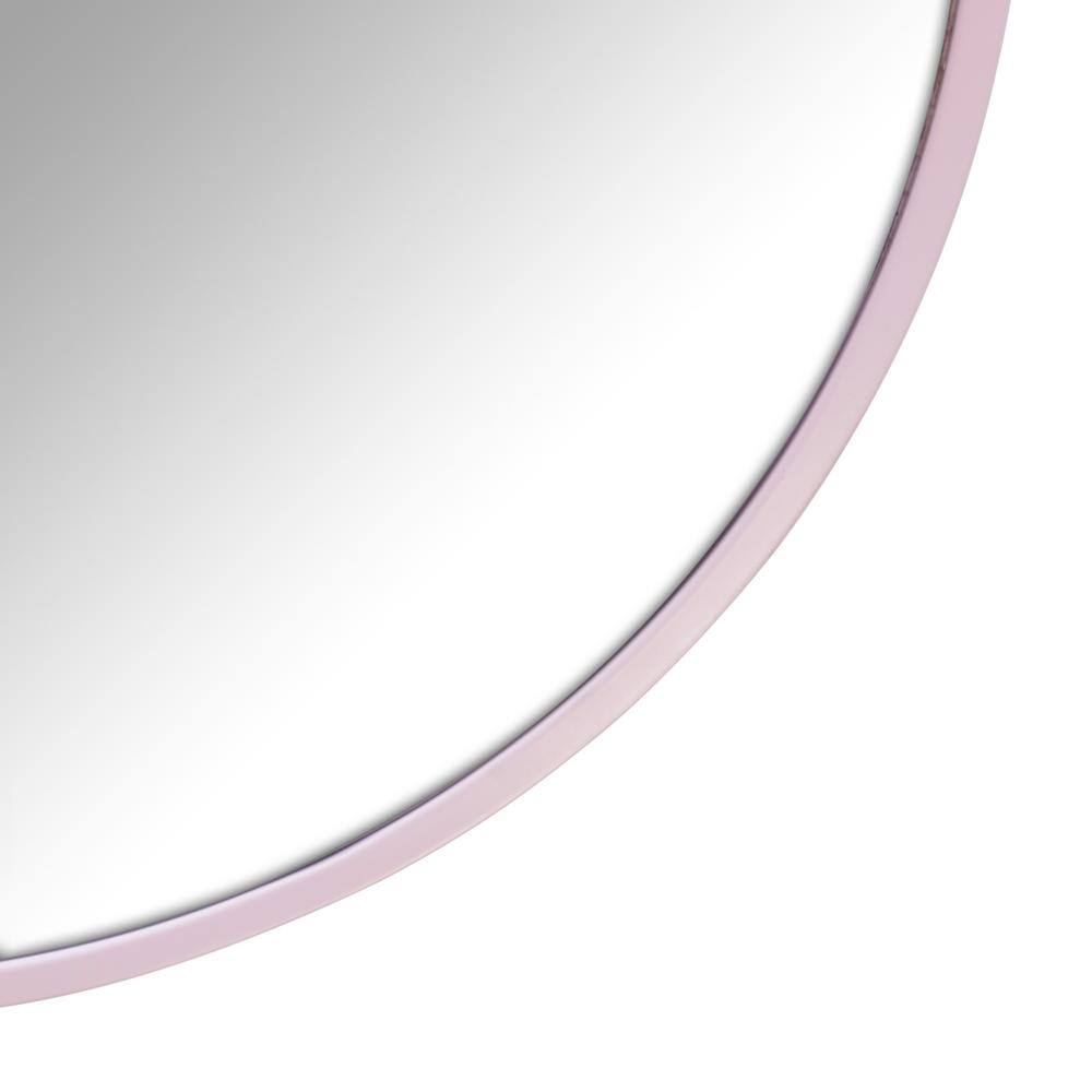 67" x 24" Pink Stainless Steel Framed Full Length Mirror