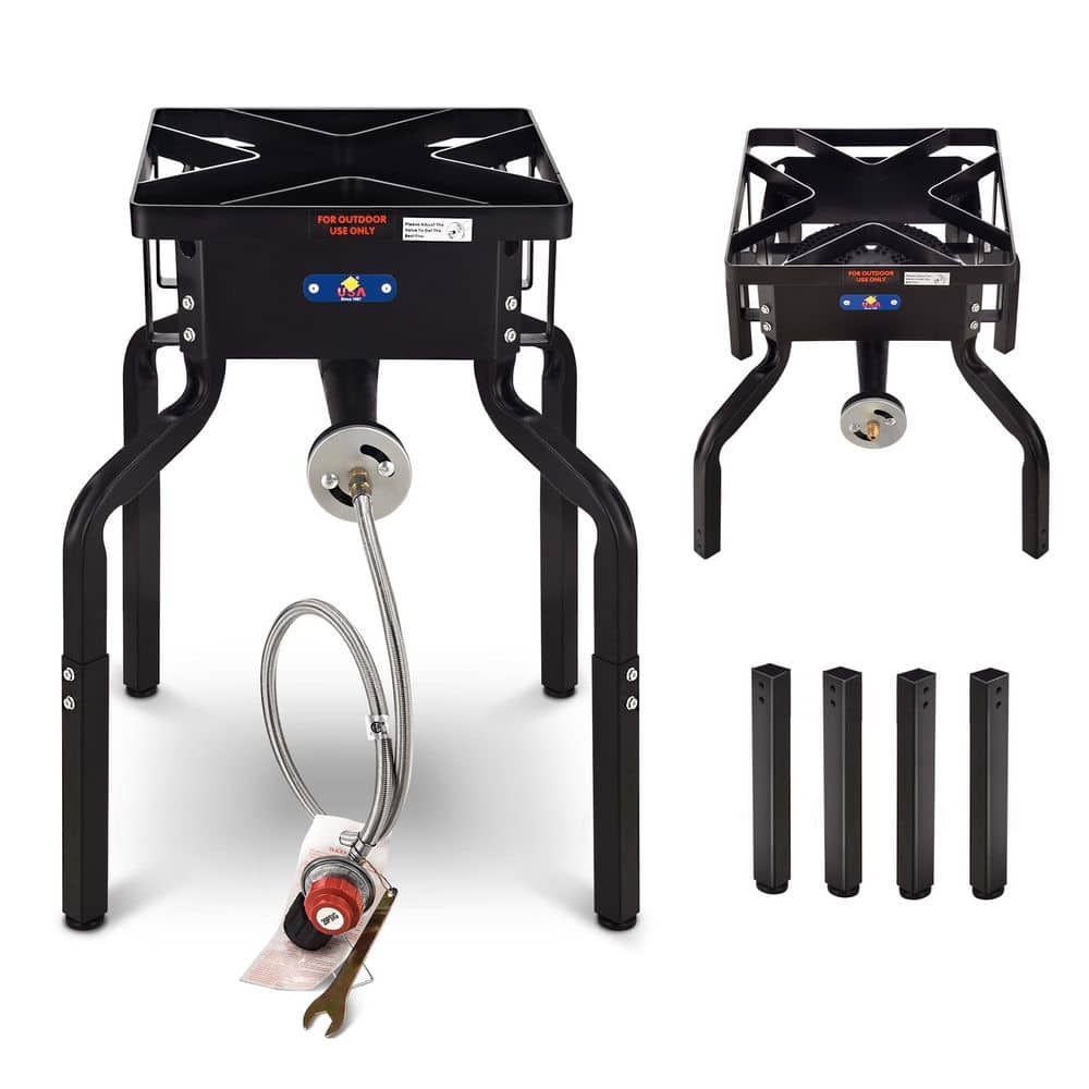 ARC 200,000 BTU Single-Burner Propane Camp Stove Side Burner for Outdoor co
