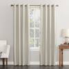 Sun Zero Saxon Energy Saving Pearl Polyester 54 in. W x 63 in. L Grommet Blackout Curtain (Single Panel) 50516