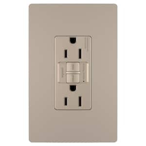 radiant 15 Amp 125-Volt Tamper Resistant GFCI Residential/Commercial Decorator Duplex Outlet and Wall Plate, Nickel