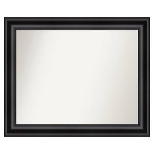 Grand Black 37.75 in. W x 30.75 in. H Custom Non-Beveled Recycled Polystyrene Framed Bathroom Vanity Wall Mirror