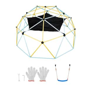 Climbing Dome, for Kids 3 to 10 Years Old, 10 ft. Geometric Dome Climber , Jungle Gym Supports 750 lbs., Multi-Colored