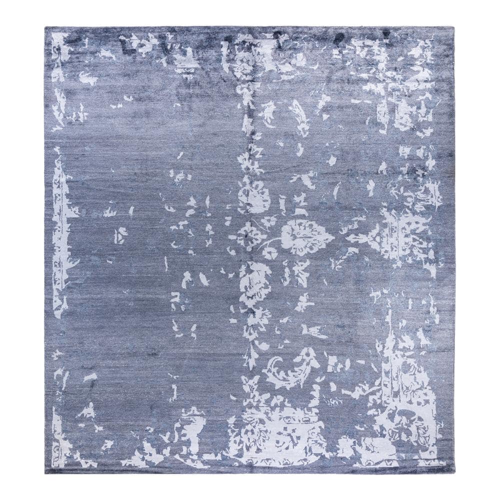 Modern-Contemporary Gray 9 X 12 Hand-Knotted Silk Indoor Area Rug price history on PriceWatchPro
