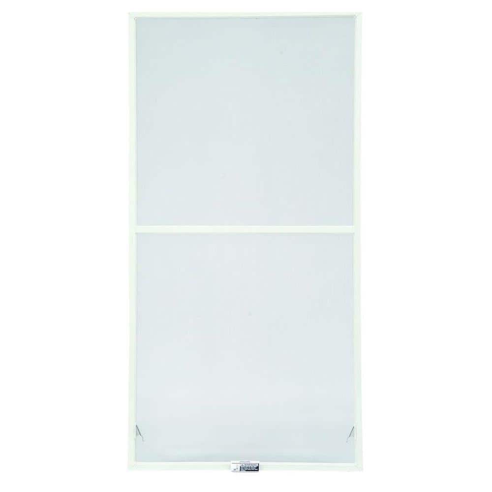 39-7/8 in. x 38-27/32 in. 200 and 400 Series White Aluminum Double-Hung Tru