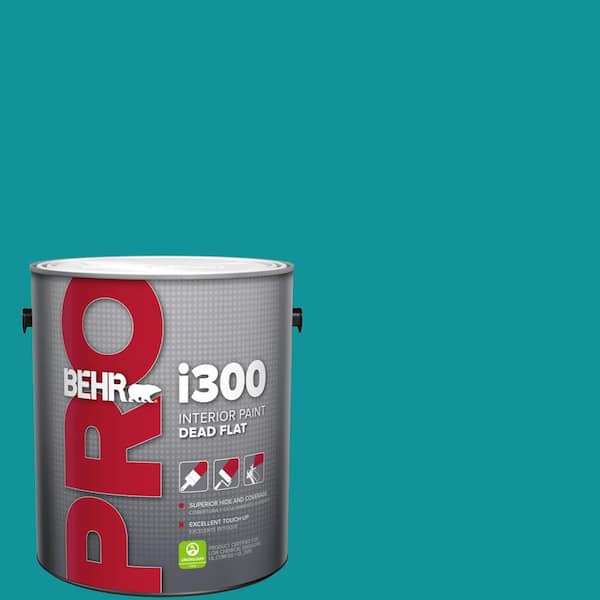 1 gal. #500B-6 Peacock Feather Dead Flat Interior Paint