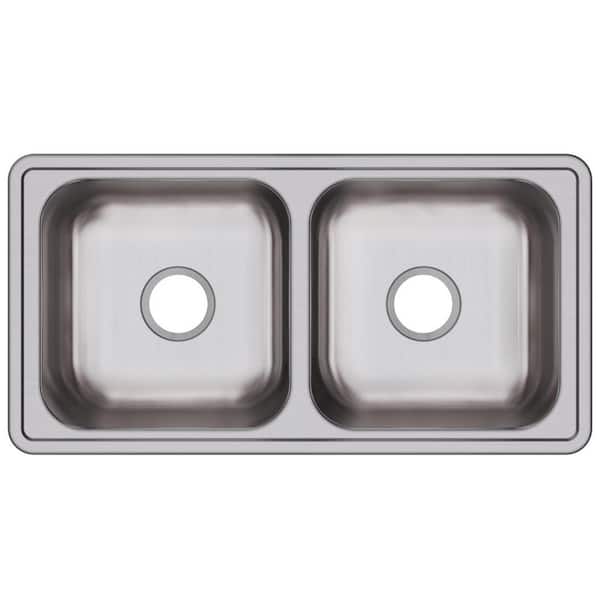 Elkay Dayton Drop-In Stainless Steel 33 in. Double Bowl Kitchen Sink