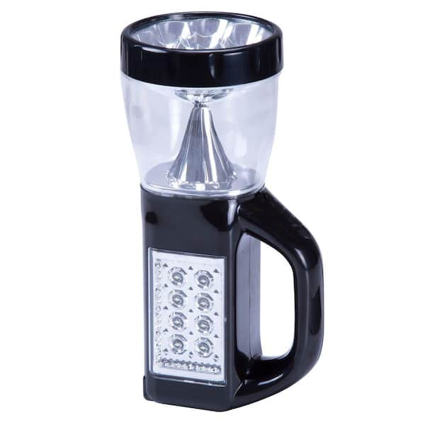 Wakeman 3-in-1 LED Camping Lantern Flashlight, Black